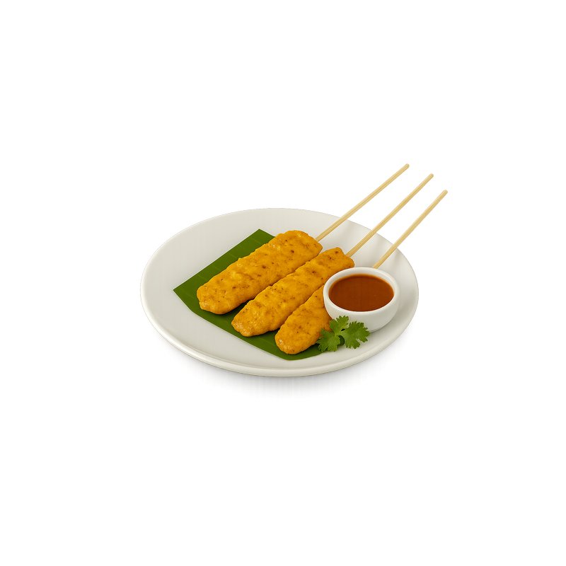 Hühner Saté Spieße mit Erdnusssauce